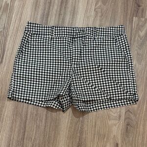 Gap‎ Black and White Checkered Women's Shorts